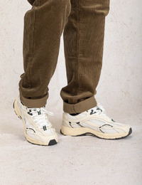 The Re-Run Nappa Sneakers in Off White 