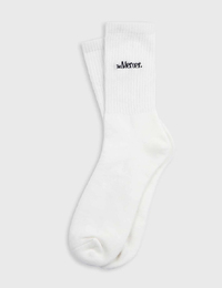 The Mercer Socks in White 