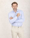 John Miller slim fit hemd blauw