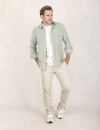 Regular Fit Corduroy Overhemd Relegant_6_M in Groen