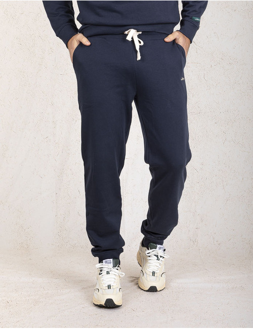Regular Fit Joggingbroek in Donkerblauw 