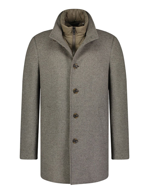Roy Robson Mantel in Wolmix – beige