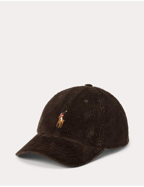 Corduroy Ball Cap met Pony-logo – Madison Brown
