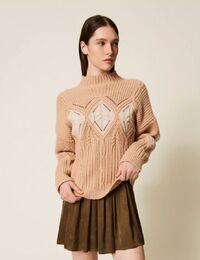 Twinset pull roze