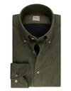 Slimline Flannel Shirt in Groen 