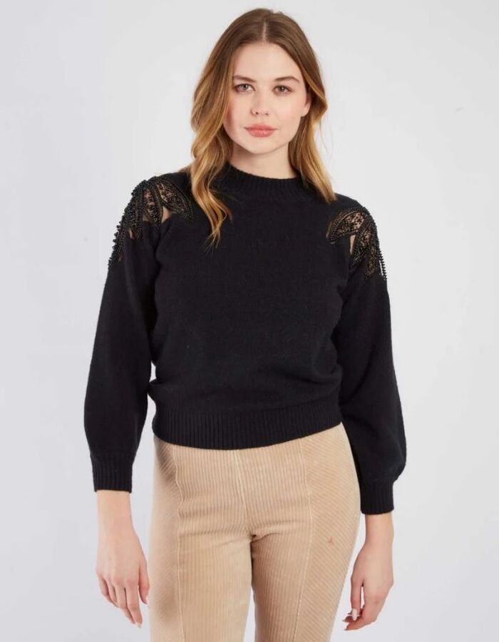 Rene Derhy pull zwart