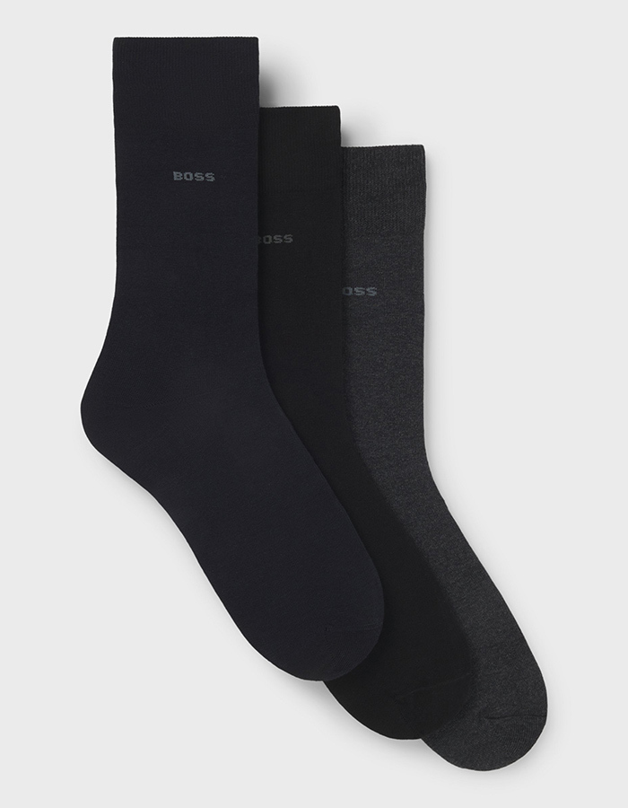 3-Pack Sokken in Stretch Katoen 