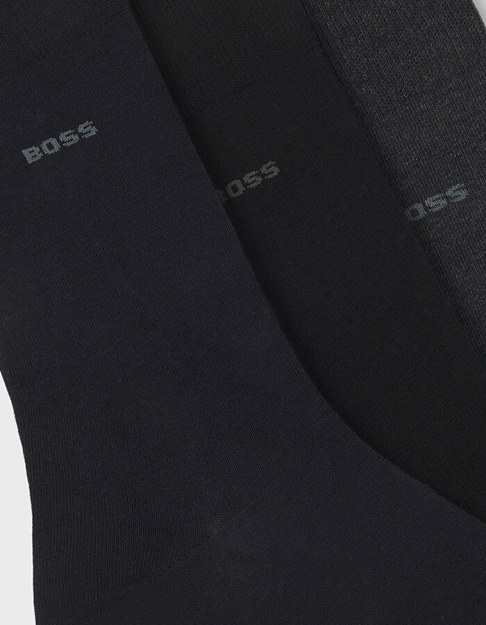 3-Pack Sokken in Stretch Katoen 