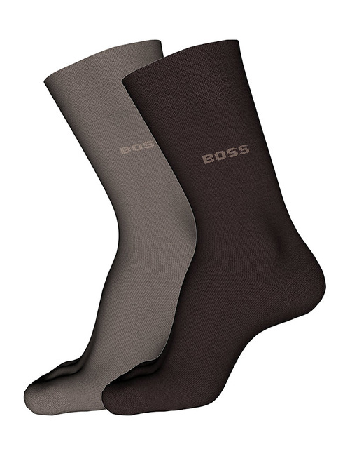 BOSS 2-Pack Tom Uni Sokken in Gemerceriseerd Katoen 