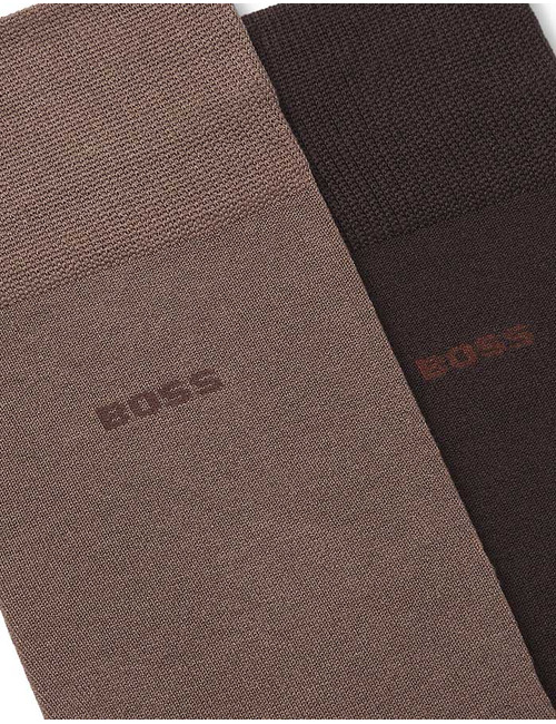 BOSS 2-Pack Tom Uni Sokken in Gemerceriseerd Katoen 