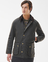 Regular Fit Ashby Wax Jacket in Olive 