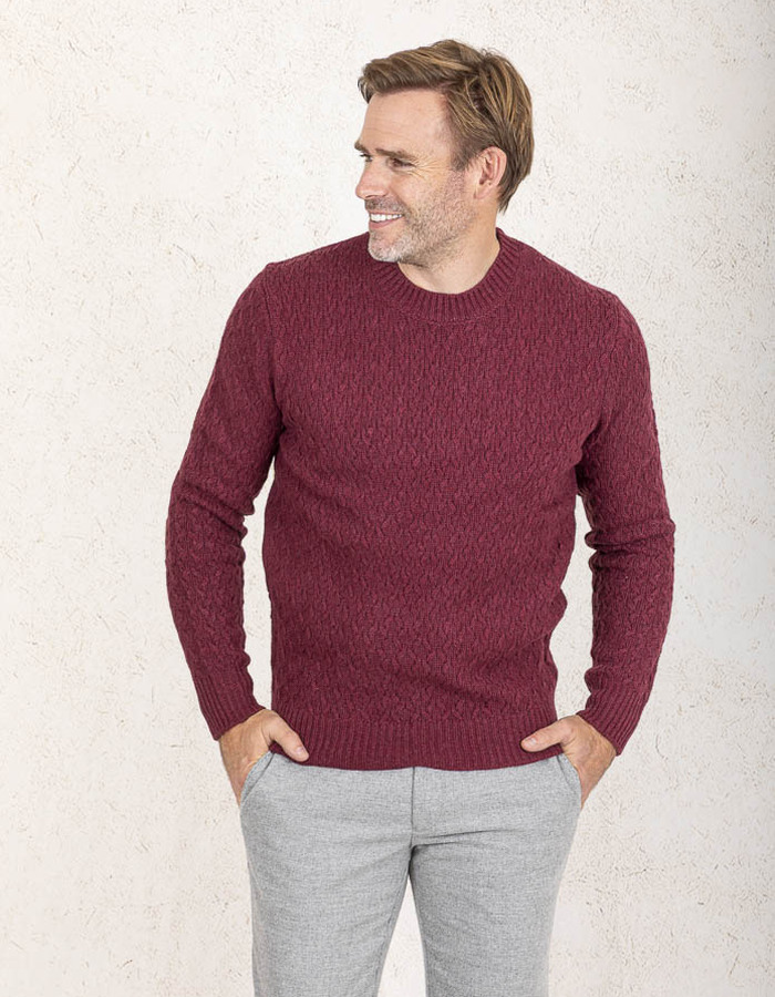 At.p.co pull met ronde hals bordeaux