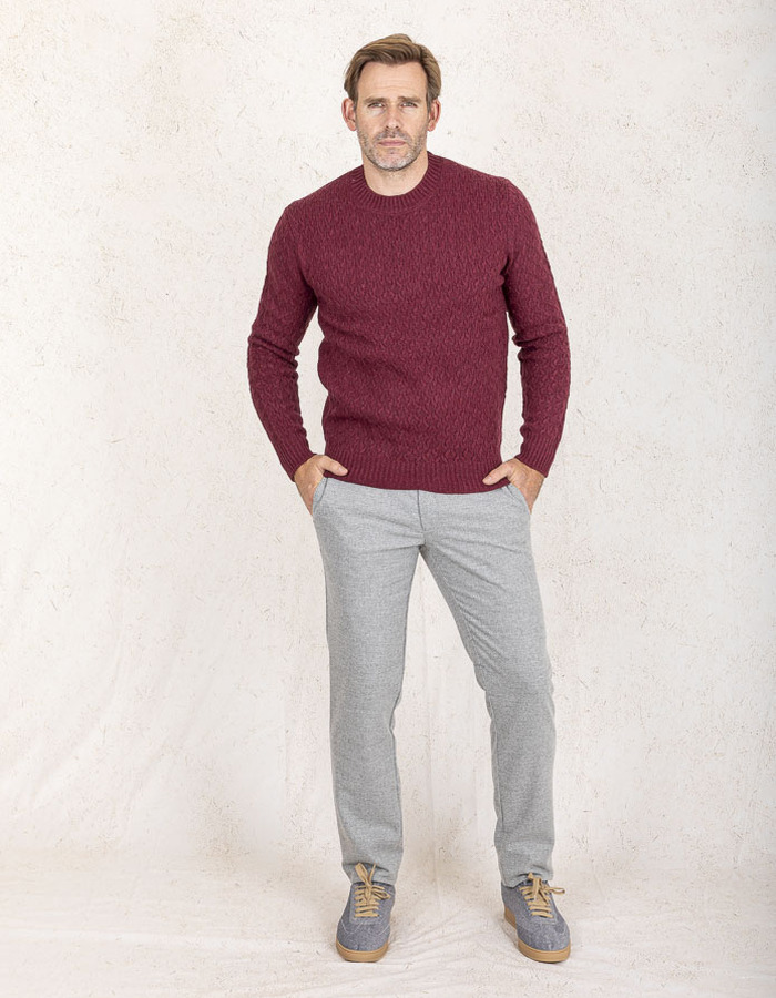 At.p.co pull met ronde hals bordeaux