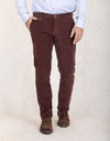 Slim Fit Corduroy ATN05 Chino in Bordeaux 