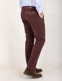 Slim Fit Corduroy ATN05 Chino in Bordeaux 