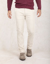 Slim Fit Corduroy ATN05  Broek in Ecru