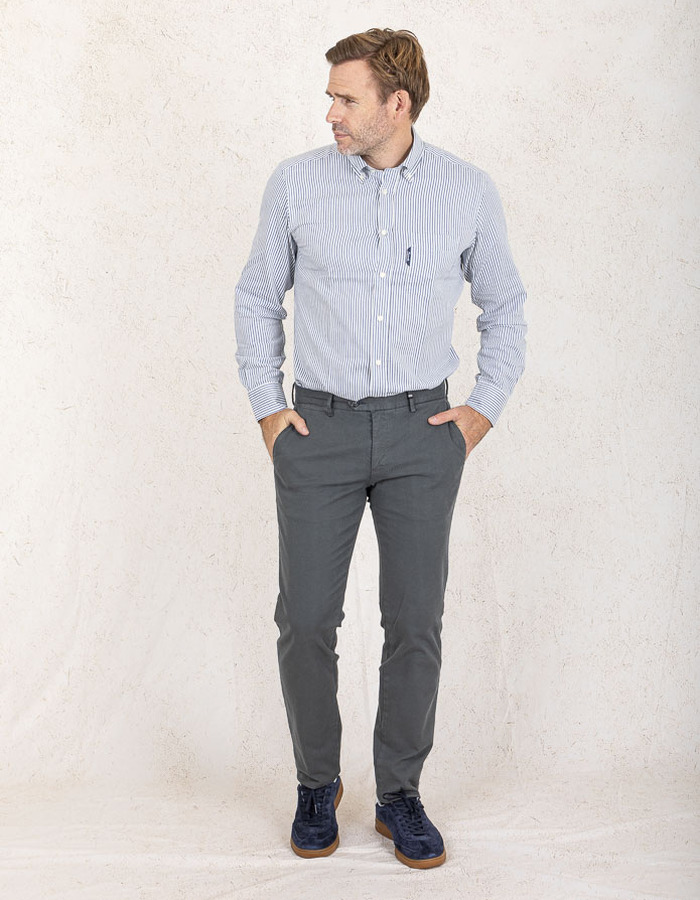 Façonnable custom fit hemd blauw