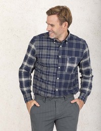 Façonnable custom fit hemd blauw