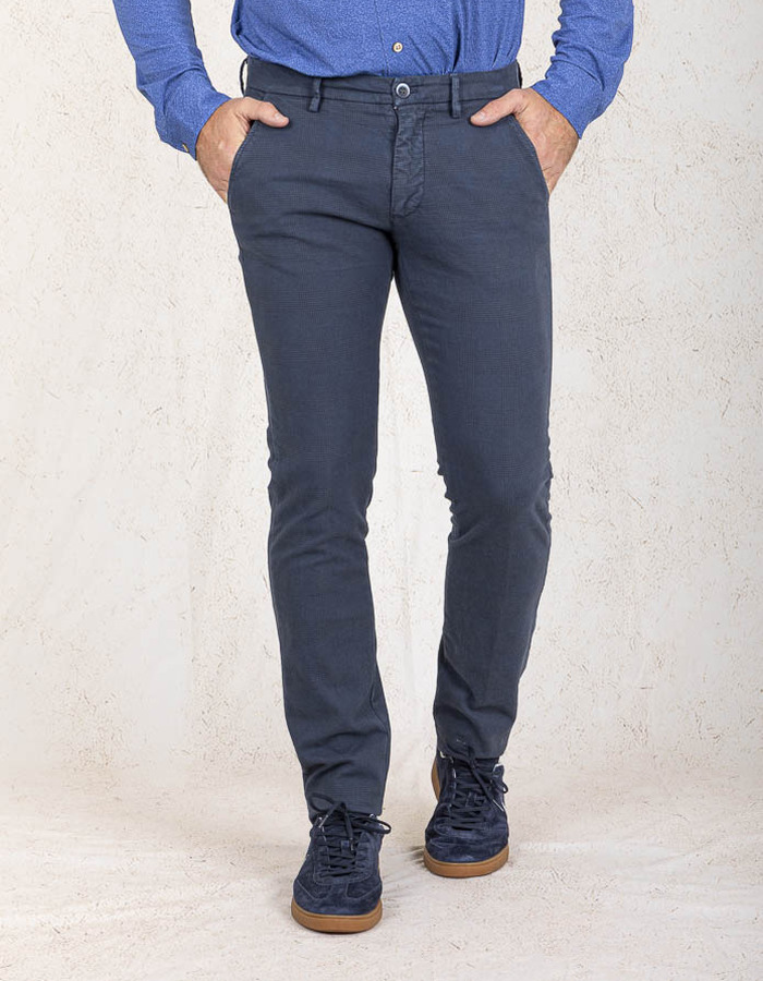 Mason's slim fit broek blauw