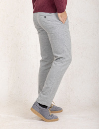 Regular Fit Woollook Broek Magnus in Lichtgrijs 
