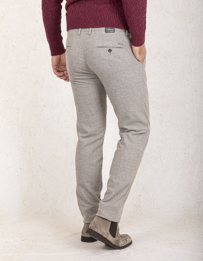 Zilton regular fit broek beige