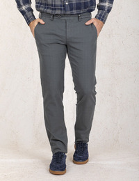 Regular Fit Katoenen Broek Magnus in Groen
