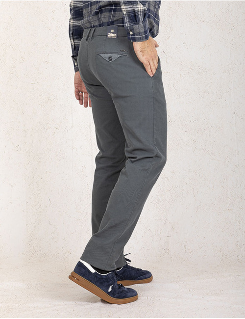 Regular Fit Katoenen Broek Magnus in Groen