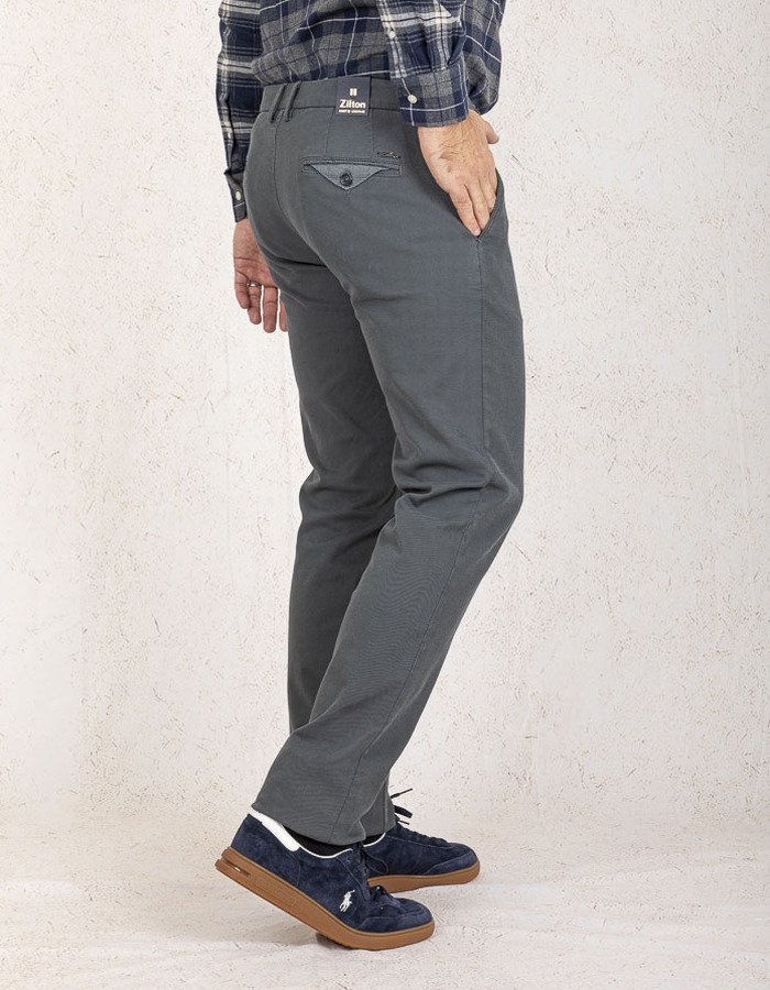 Zilton regular fit broek bruin