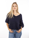 Amelie Amelie korte mouw pull navy