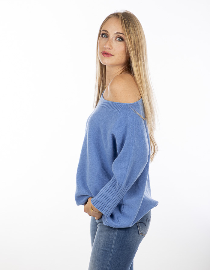 Amelie Amelie lange mouw pull blauw