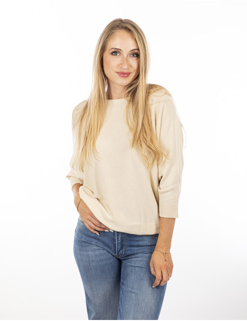 Amelie Amelie lange mouw pull beige
