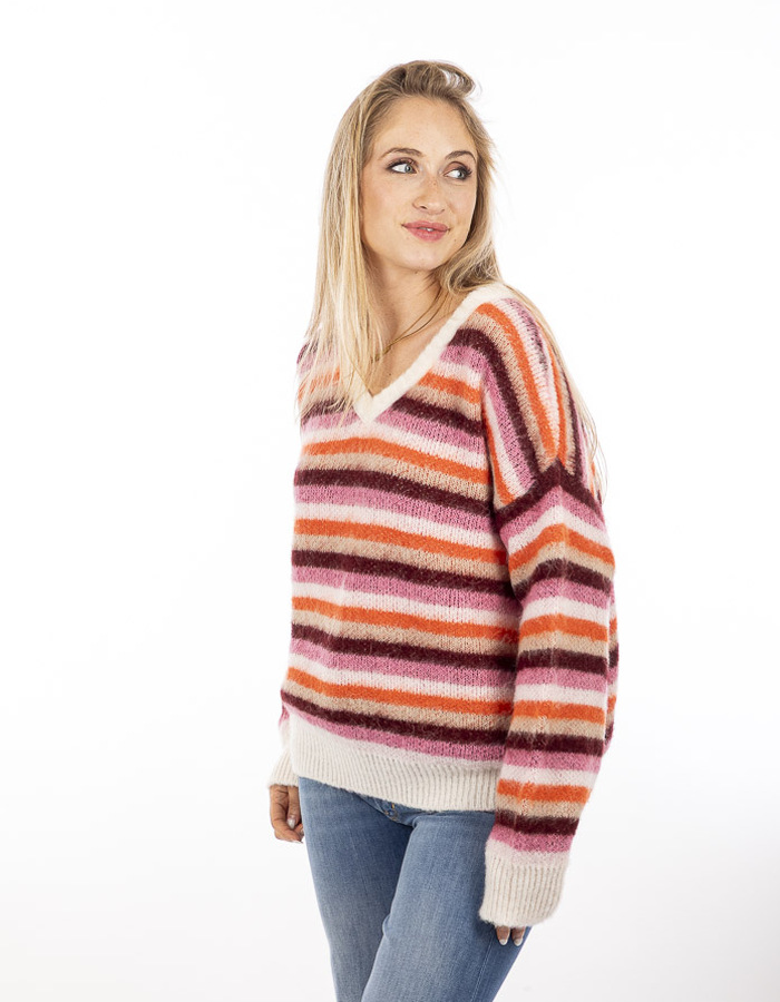 Amelie Amelie lange mouw pull wit
