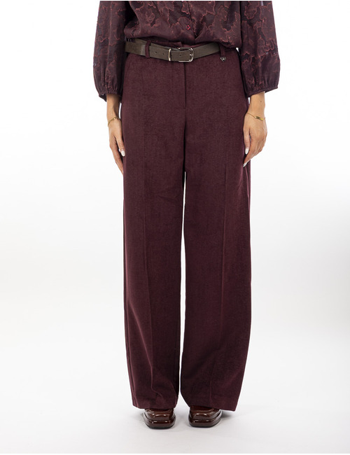 Amelie Amelie geklede broek bordeaux
