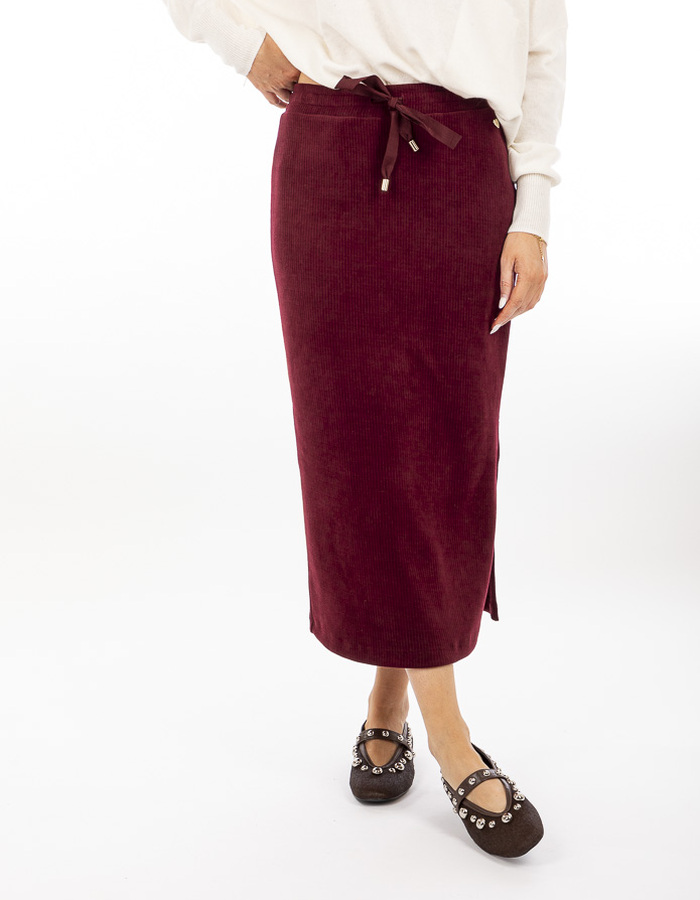 Amelie Amelie midi rok bordeaux