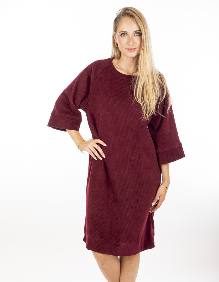 Amelie Amelie kort kleed bordeaux