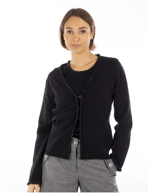 Leo & Ugo twinset gilet zwart