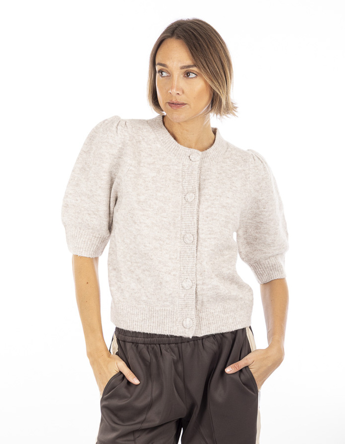 Neo Noir korte mouw pull beige