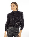 Rene Derhy lange mouw bloes zwart