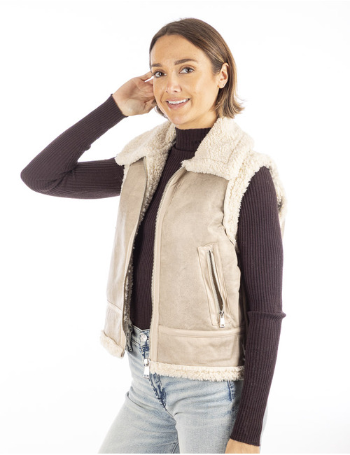 Aimee The Label bodywarmer grijs