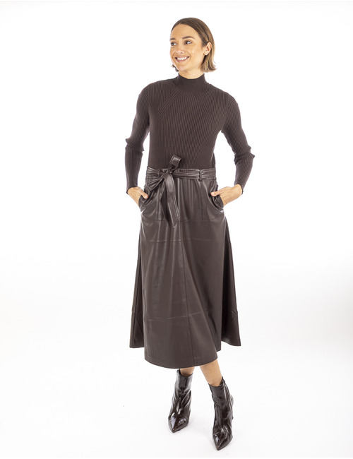 Twinset lang kleed bruin