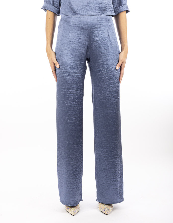 Nxi By Oni Onik geklede broek blauw