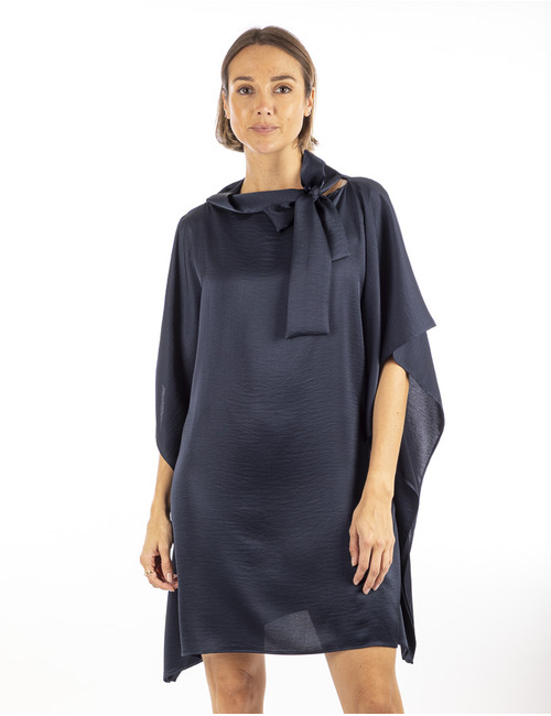 Nxi By Oni Onik kort kleed blauw