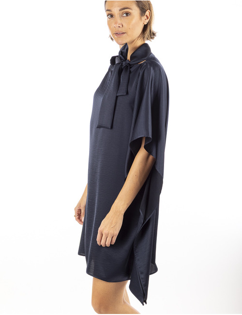 Nxi By Oni Onik kort kleed blauw