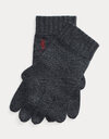 Signature Pony Wool Gloves in Dark Granite Heather