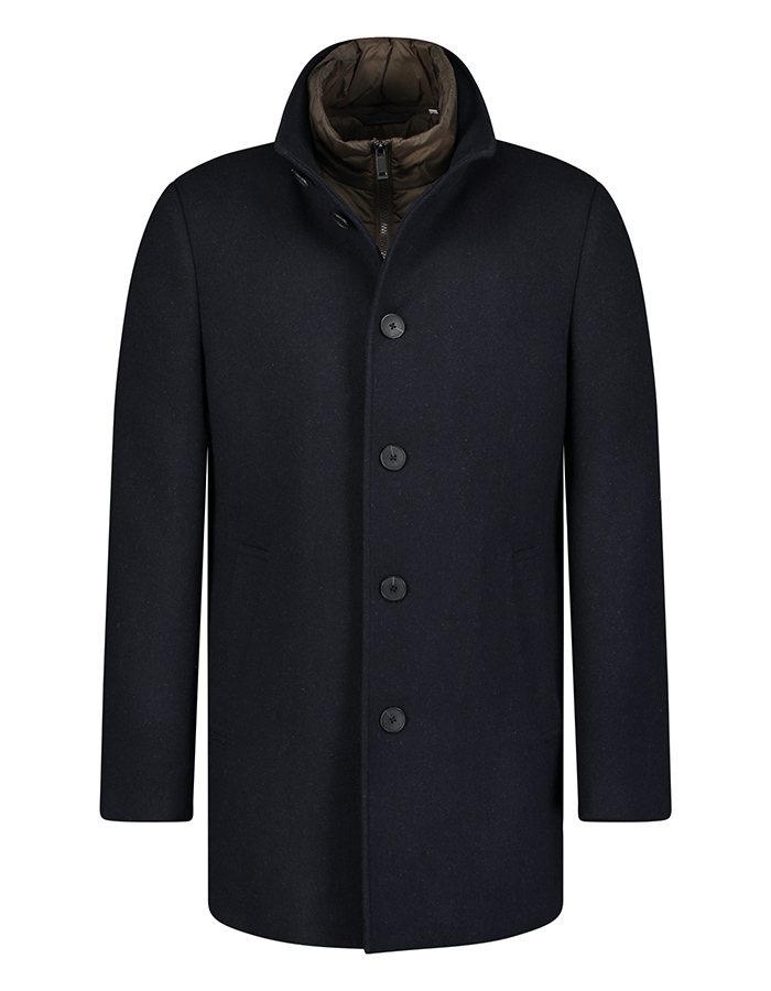 Modern Fit Mantel in Dark Blue