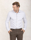 John Miller slim fit hemd grijs