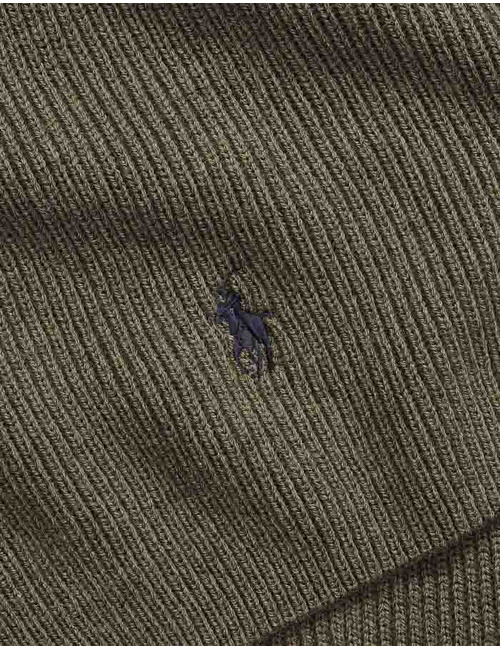 Signature Pony Wool Scarf in Light Cargo Olive Heather 