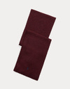 Signature Pony Wool Scarf in Aged Wine Heather