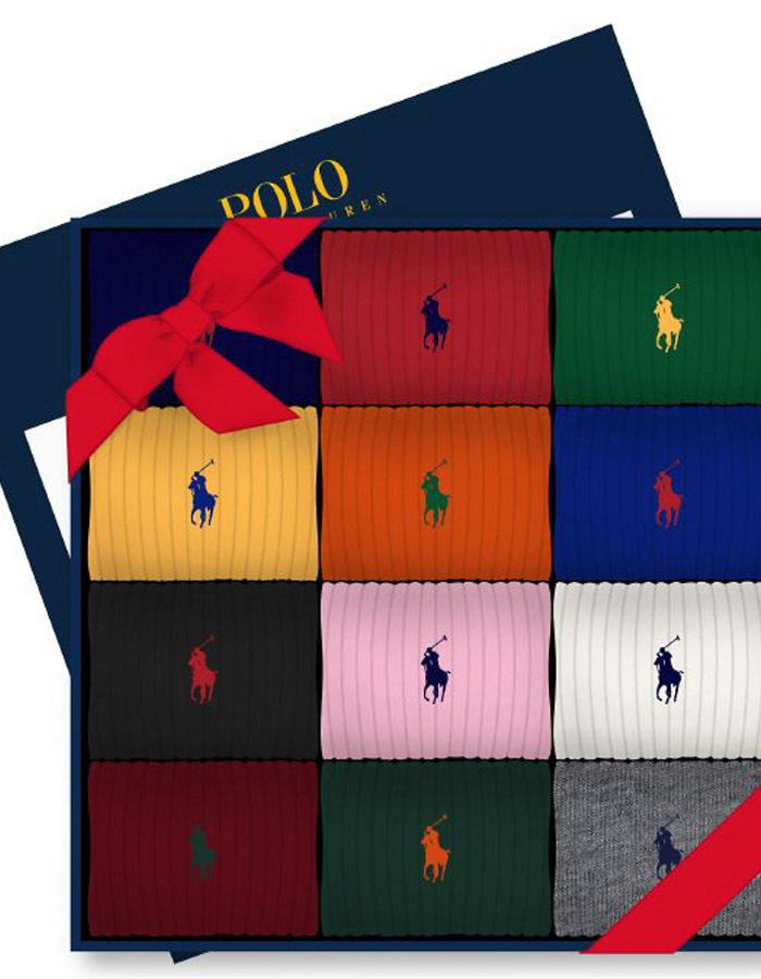 Ribbed Trouser Sock 12-Pack Gift Set 