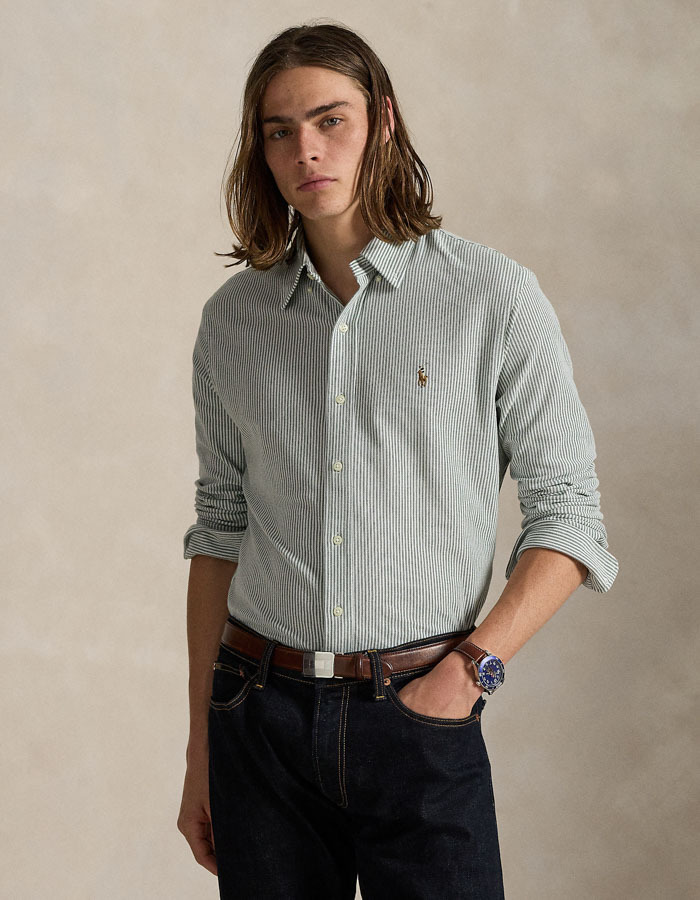 Ralph Lauren custom fit hemd groen